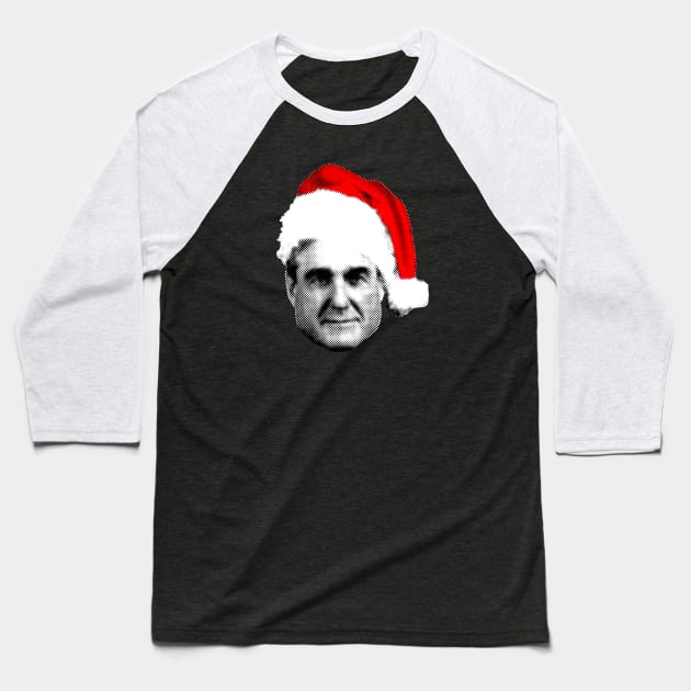 Mueller Santa Hat Happy Christmas Season FBI Retro Baseball T-Shirt by ClothedCircuit